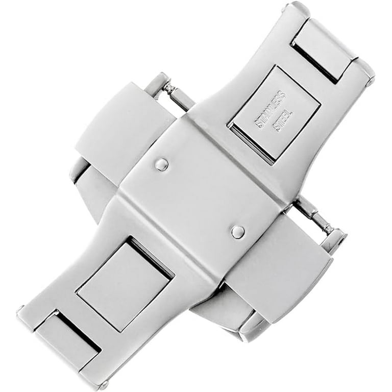 Hadley Roma IP Gold Plated Push Button Deployment Clasp Walmart