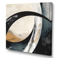 thumbnail image 2 of Designart "Black Gold Abstract Shapes Marble II" Abstract Marble Wall Art For Kitchen, 2 of 5
