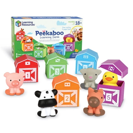 Learning Resources Peekaboo Learning Farm - Toddler Toys Activities Ages 18 Months and Up