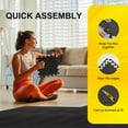 thumbnail image 3 of Heavy-Duty EVA Interlocking Floor Mats, 12x12 Inch 0.4" Thick Non-Slip Waterproof Foam Tiles, Black Puzzle Gym Flooring for Playroom, Yoga Studio, Indoor Outdoor Use (24 or 48 Tiles), 3 of 10