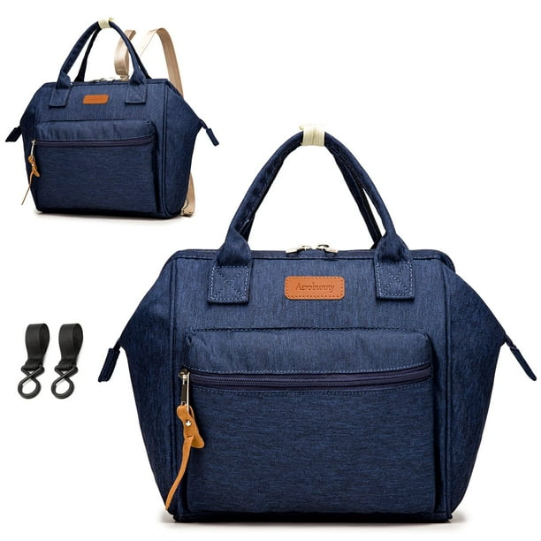 Aerobunny Small Diaper Bag Tote for Mom Dad Mini Diaper Bag Backpack