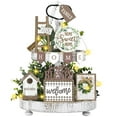 thumbnail image 1 of Juego de decoración con bandejas escalonadas FairySandy Summer Farmhouse x11 de madera, 1 of 6