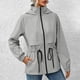 thumbnail image 1 of Chaquetas y abrigos casuales de manga larga con capucha para mujer, moda de invierno, informal, de color liso, de manga larga con capucha, ropa deportiva para exteriores, chaqueta cortavientos, abrigo, 1 of 8