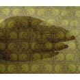 thumbnail image 4 of oneOone Viscose Chiffon Fabric Leaves & Floral Block Print Fabric BTY 42 Inch Wide, 4 of 5