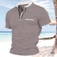 thumbnail image 2 of Camisas de Manga Larga para Hombres Casual Color Sólido Cuello Redondo, Blusa de Poliéster para Al Aire Libre, Diario Y Invierno de Primavera, 2 of 6