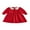 Red, variant on Miaouyo Toddler Baby Girls Christmas Santa Claus Embroidery Dress 6 12 18 24 Months 2T 3T 4T Long Sleeve Doll Collar A-line Dress