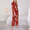 thumbnail image 3 of Goofa Fire Extinguisher Printed Women’s 2 Piece Pajama Set Super,Pajamas Women's Long Sleeve Sleepwear Soft Button Down Loungewear Pjs Lounge Set Nightwear-XX-Large, 3 of 9