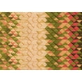 thumbnail image 1 of Ahgly Company Indoor Rectangle Patterned Cantaloupe Orange Area Rugs, 5' x 7', 1 of 6