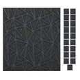 thumbnail image 1 of Furnish My Place Geometrical Pattern Indoor/Outdoor Refine Dark Gray Rug, Abstract Area Rug, Doorway Mat, Contemporary Rug for Living Room, Entryway, Made in USA, 2' x 2' Square - Set of 20, 1 of 5