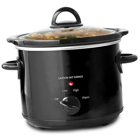 

3-Quart Electric Oval Slow Cooker - Adjustable Temp Entrees Sauces Stews & Dips