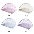 thumbnail image 2 of Folding Baby Kids Infant Protector Bed Zipper Canopy Mosquito Net Tent Hut,90*120cm, 2 of 6