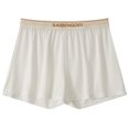 thumbnail image 1 of Large Size Mens Ice Silk Boxer Men Seamless Solid Color Shorts Panties Summer Thin Loose Homewear Comfortable Pajama Sleepwear White L recommend 60-75 kg, 1 of 6