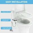 thumbnail image 4 of PHANCIR Bidet Attachment, Non-Electric Adjustable Water Pressure, Front and Rear Washing Double Nozzle Bidet, 4 of 10