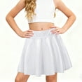 thumbnail image 2 of BOBOGOJP Girls Skorts High Waist Athletic Skirts with Shorts Stretchy Activewear for Teens Kids Performance Tennis Silver for Size 8-10 Years, 2 of 4
