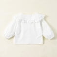 thumbnail image 5 of 1-8 Years Girls' White Shirt Lapel Children's Embroidered Shirt Children's Sweet Cute Baby Girls Long Sleeve Top Fashion Skirt Resort Dresses For Girl, 5 of 9