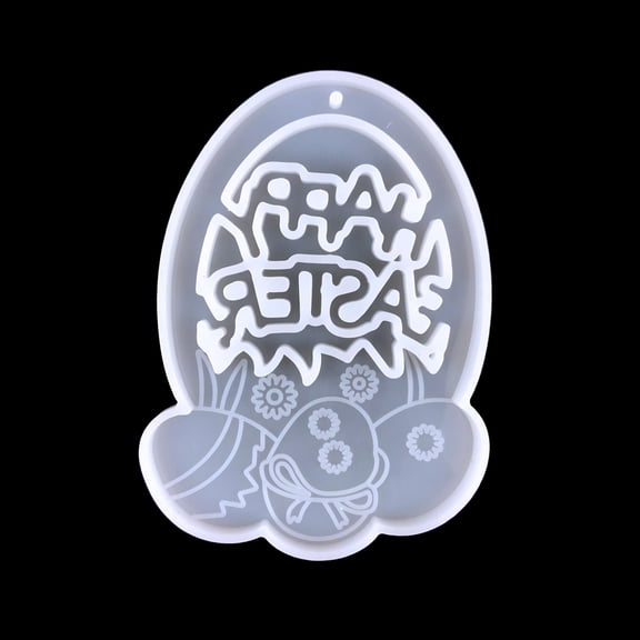 FFENYAN Easter Day Discount Easter Keychain Mold Keyring Pendant Epoxy Resin Molds Easter Silicone Mould
