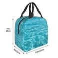 thumbnail image 3 of Balery Crystal Clear Ocean Waves Bolsa de Almuerzo Aislada – Caja de Almuerzo con Papel de Aluminio Grueso, Mantiene la Comida Fresca por 4 Horas, 3 of 8