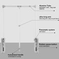 thumbnail image 3 of WYZZHY Pull Down Wardrobe Rail With Soft Return - Adjustable Closet System (830-1150mm), 3 of 9
