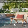 thumbnail image 5 of Fall Farmhouse Outdoor Pillows for Chaise Lounge Chair Waterproof Lumbar Pillows with Insert&Adjustable Elastic Strap Beach Headrest Pillow Retro Rustic Simple Lines Brick Red Pool Pillow 11"x16", 5 of 9