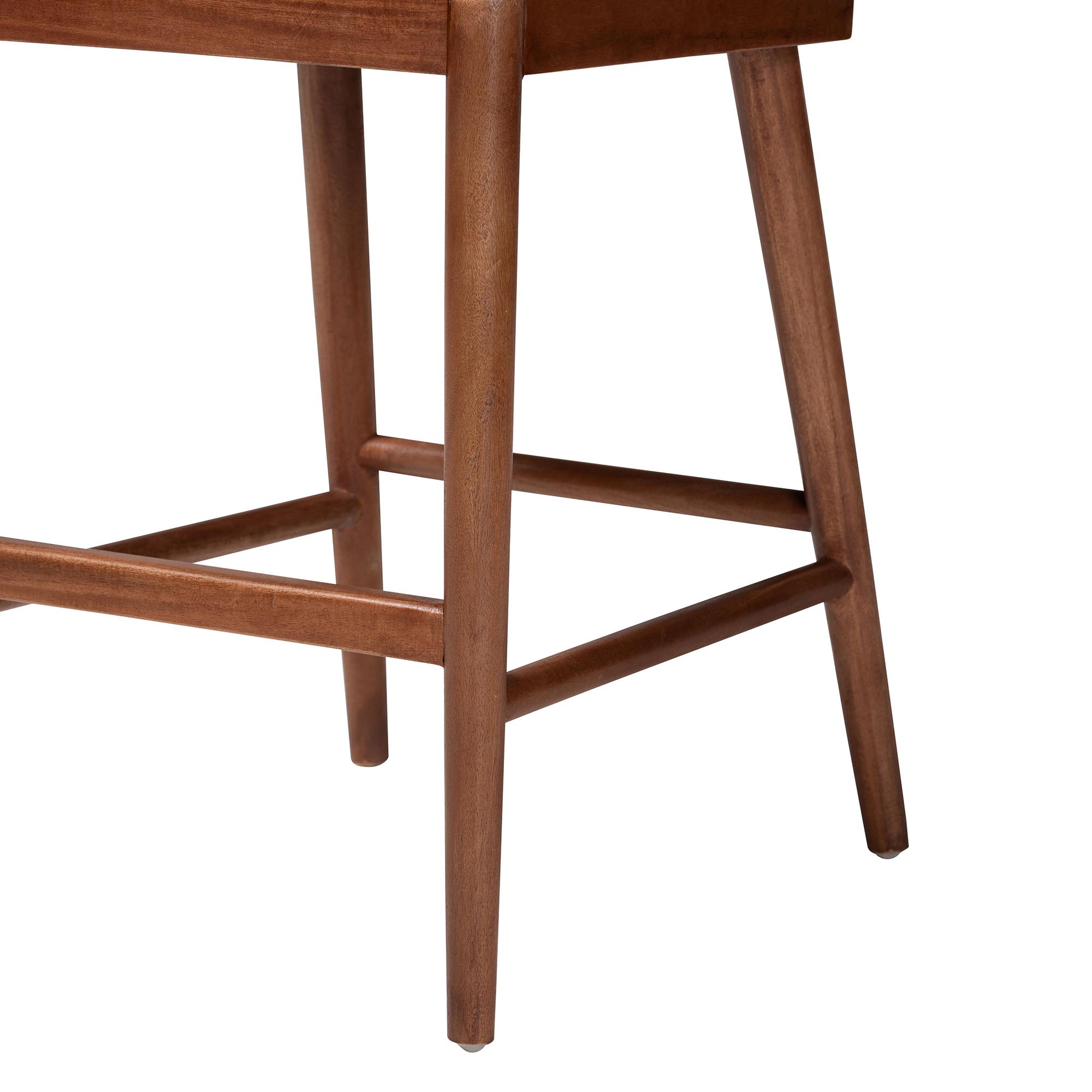 bali & pari Denver Boho Counter Stool, Walnut Brown