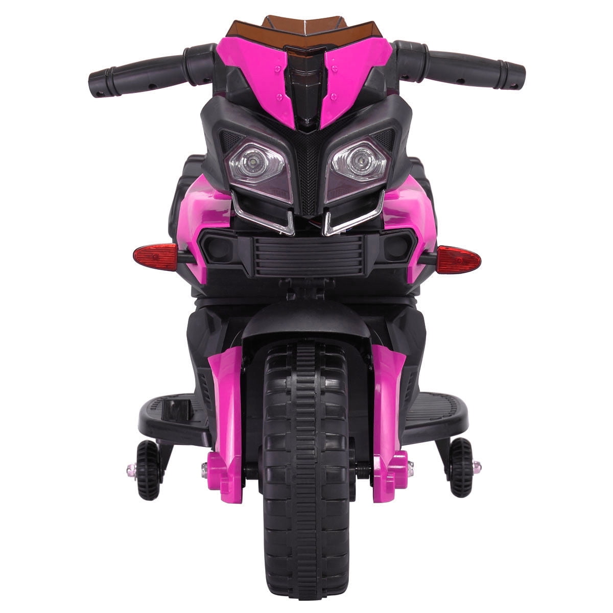 Topcobe Kids Electric Battery-Powered Ride-On Motorcycle Dirt Bike Toy With 4 Wheels, Gifts for Children Girls Boys, Pink