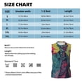 thumbnail image 5 of Goofa Neon Zombie Skull Printed Men's Sleeveless T-Shirt - Athletic Gym Workout Tank Top for Men - Moisture-Wicking, UPF 30+ Quick-Dry Muscle Tee-Large, 5 of 8