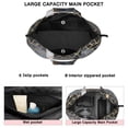 thumbnail image 3 of Gold Black Checkered Pattern Travel Tote Bags for Women Carry On,Large Weekender Bags for Women Travel,Multi Functional Duffle Bag for Work,Shopping,Sports, 3 of 5