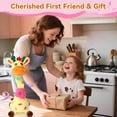thumbnail image 6 of CYFW Interactive Giraffe Companion - Talking & Dancing Animatronic Plush with 120 Songs, Voice-Repeating Sensory Toy for Baby Tummy Time, 6 of 7