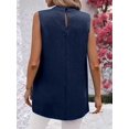thumbnail image 4 of Womens Business Casual Tank Top Summer Sleeveless Outfits 2025 Spring Trendy Dressy Work Shirts Dark Blue M, 4 of 8
