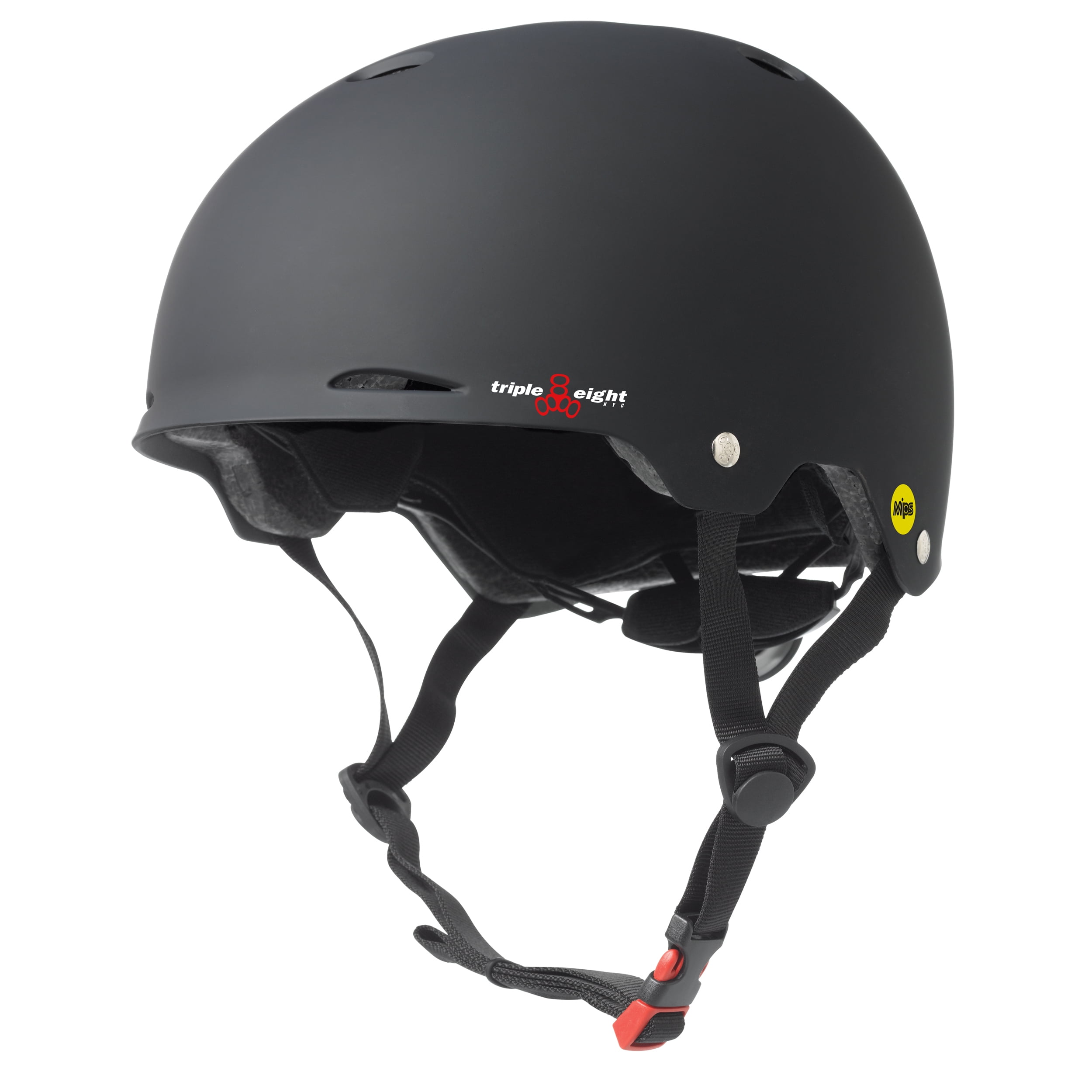 Large Black Matte X-L Triple Eight Dual Certified Bike and Skateboard Helmet 