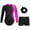 Rose&Black, variant on YONGHS Kids Girls Sparkle Diamond Gymnastic Tumbling Leotard Bodysuit with Shorts Hair Band Set Purple 6
