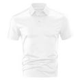 thumbnail image 6 of Donemore Men's Casual Collar T-Shirt Shirt with Button Short Sleeves and Sporty Pocket Design, Vintage - inspired Minimalist Comfortable Versatile Men's Clothing, 6 of 6
