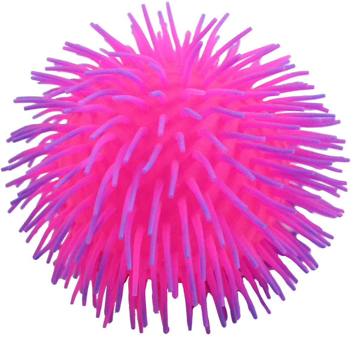 1 Random Color Shaggy Mop Dog Large 8 inch Puffer Ball - Sensory Therapy Fidget Stress Balls - OT Autism SPD