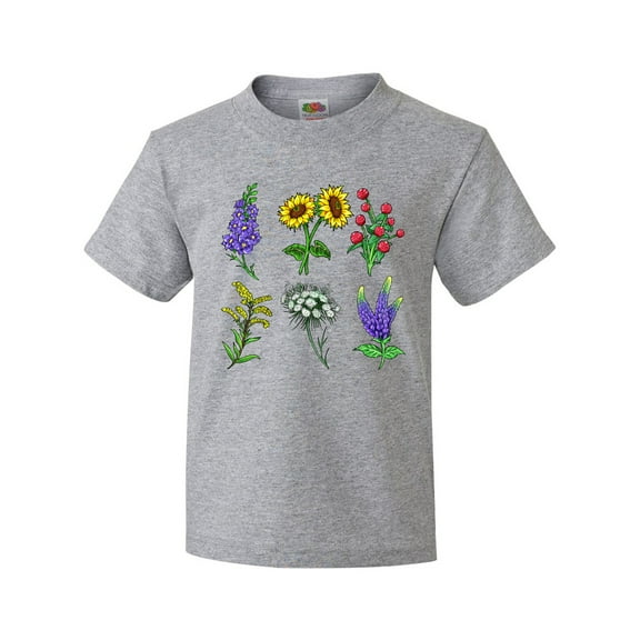 Inktastic Group of Beautiful Wildflowers Youth T-Shirt