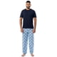 thumbnail image 1 of Conjunto de pijama IZOD de jersey de manga corta y pantalones IZOD para hombre, 1 of 5