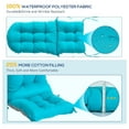 thumbnail image 4 of Adirondack Chair Cushions Set of 2, Cushions for Adirondack Chairs, Extra Thick Rocking Chair Cushions Outdoor, High Back Patio Chair Cushions with Ties, Waterproof and Fade-Resistant (Blue, 2), 4 of 7