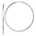 thumbnail image 1 of 14k White Gold Square Tube Endless Hoop Earrings Round, 1 of 7