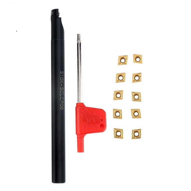 SCLC,S10KSCLCR06 Herramienta de torneado de torno Portaherramientas de torno Portaherramientas CNC Durabilidad probada en el tiempo