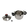 thumbnail image 1 of Household Stainless Steel Pressure Cooker Canner  Explosion Proof  Double Bottom  Pressure Cooker for Gas Stoves and Induction Stoves  Shiny Style, 1 of 8