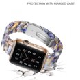 thumbnail image 3 of Autorización：Compatible con Apple Watch Strap 38-40 mm / 42-44 mm Series 5/4/3/2/1, accesorio de correa de reloj de reemplazo de correa de resina delgada Adepaton 2033262-21, 3 of 9