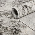 thumbnail image 3 of Superior Euphemia Distressed Modern Indoor Area Rug, 7' 6" x 9' 6", Charcoal, 3 of 6