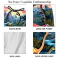 thumbnail image 4 of luoweisi Men's Beach Shorts Quick Dry Swim Trunks with Mesh Lining Cartoon Dinosaur S, 4 of 5