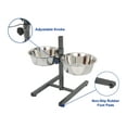 thumbnail image 3 of Iconic Pet Adjustable Stainless Steel Pet Double Diner For Dog, 5 Qt, 160 Oz, 20 Cup, 3 of 13