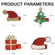 thumbnail image 2 of 12 horquillas navideñas con forma de alce, Papá Noel, árbol de Navidad, horquillas para el pelo, bonitas piezas para el pelo para fiestas de Navidad, accesorios para el pelo para adultos y niños,, 2 of 6