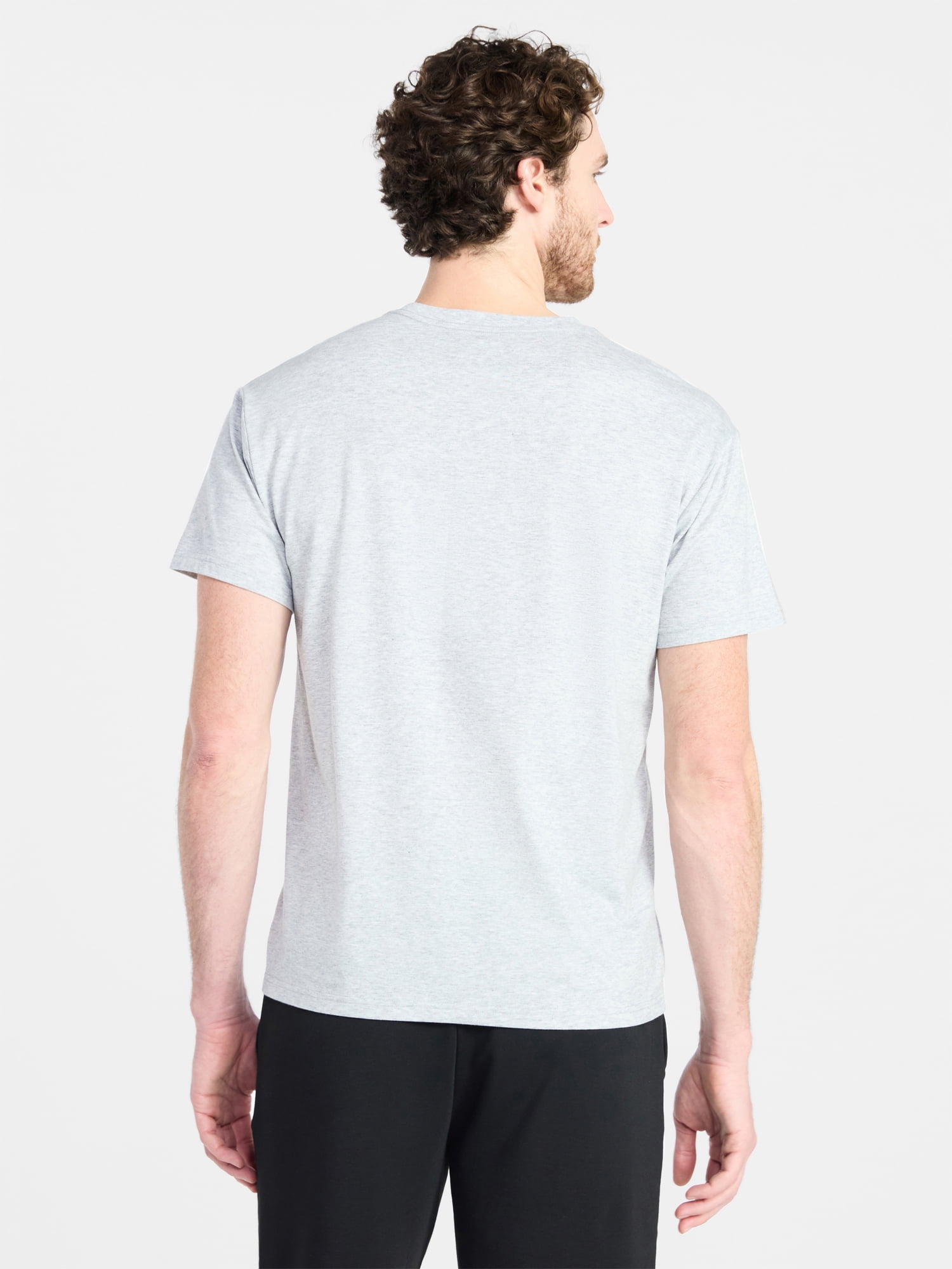 Athletic Works Men's and Big & Tall Tri Blend Tee with Short Sleeves, Sizes XS-4XLT