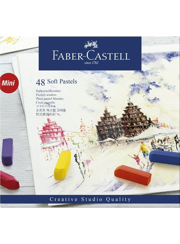 Faber-Castell Goldfaber Studio Soft Pastels - Assorted Colors, Set of 48