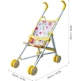 thumbnail image 4 of LAICAIW Baby Doll Stroller, Foldable Doll Stroller, Baby Doll Carriage, Realistic Convertible Doll Pram, Toy Baby Stroller, Creative Baby Doll Stroller Play Set for Toddler and Girls, Nuturing and R, 4 of 7