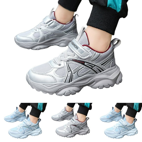 Dakaela Boys Girls Shoes Kids Tennis Running Walking Sneakers Breathable Athletic Footwear for Little Kid 5-12Y