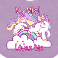thumbnail image 4 of Inktastic My Mimi Loves Me Unicorn Girls Baby Bib, 4 of 4