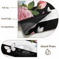 thumbnail image 6 of Large Round Rug 8Ft Washable Non-Slip, Pink Flowers Circle Area Rugs for Living Room Bedroom, Spring Floral Butterflies Black White Striped Farmhouse Indoor Floor Mats Carpet Runner for Home Decor, 6 of 8